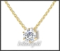 Preview: Brillant Collier aus 585 Gelbgold; 1,30ct, Si2
